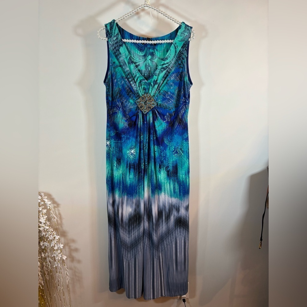 Laura Petites Women's Soft Stretch Sleeveless Maxi Dress Size:12 Used - Picture 3 of 12